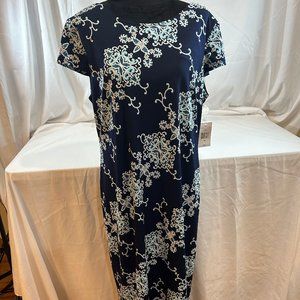 Ronni Nicole Navy/Turquoise Dress